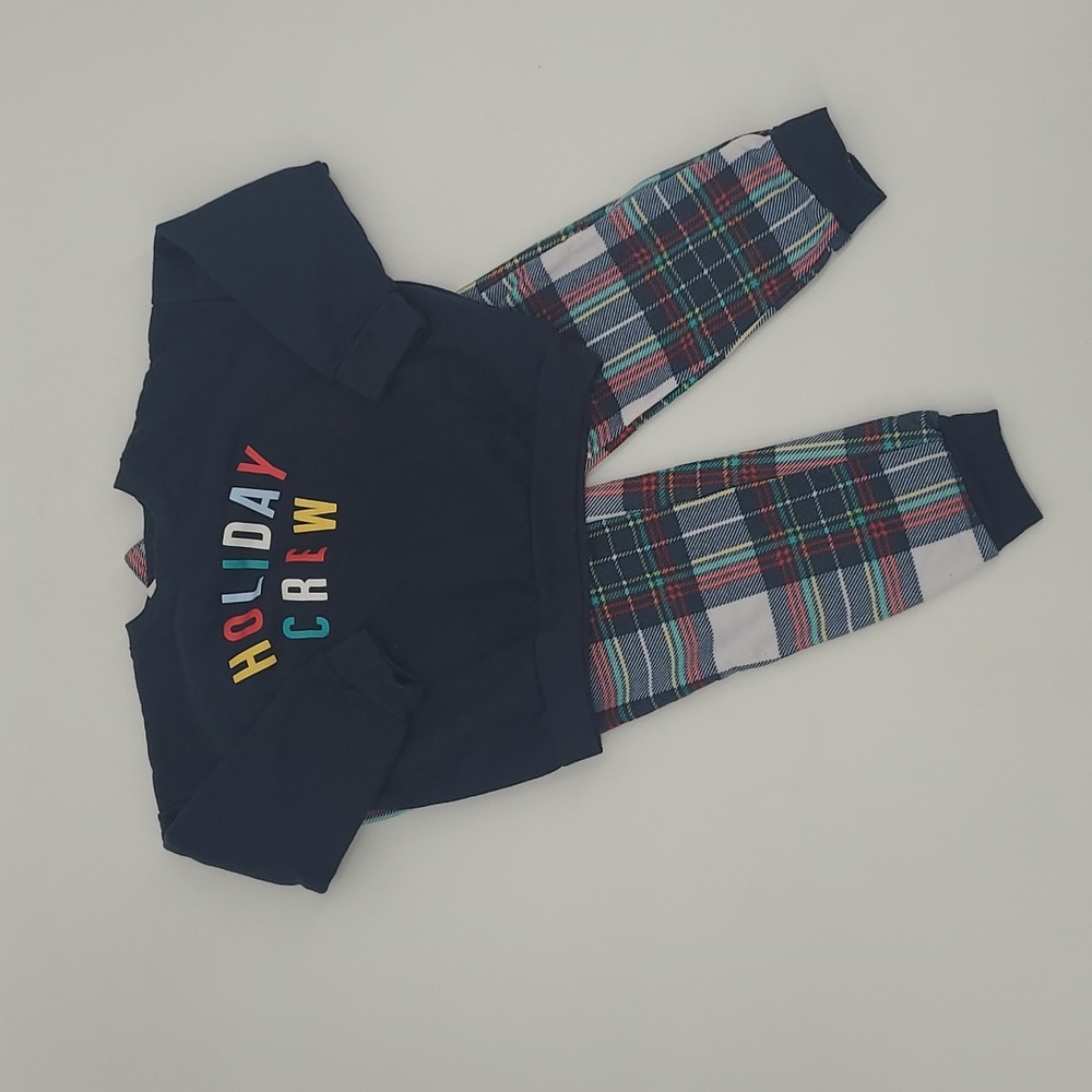 Joyspun "Holiday Crew" Fleece Pajama Set Size 5t